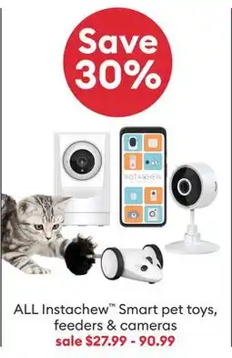 Petsmart ALL Instachew Smart pet toys, feeders & cameras offer