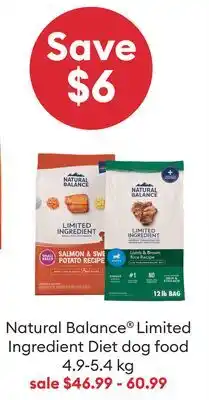 Petsmart Natural Balance Limited Ingredient Diet dog food offer