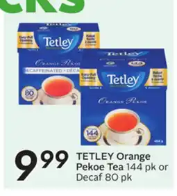 Sobeys Orange Pekoe Tea 144 pk or Decaf 80 pk offer