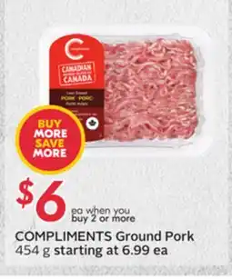 Sobeys COMPLIMENTS Ground Pork offer