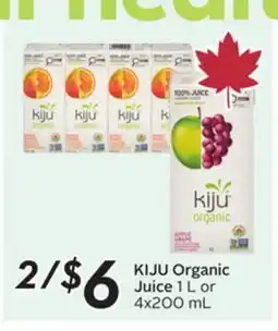 Sobeys KIJU Organic Juice offer