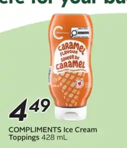 Sobeys COMPLIMENTS Ice Cream Toppings offer