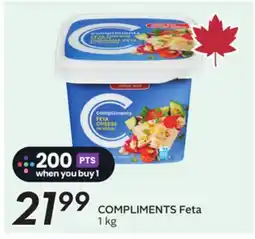 Sobeys COMPLIMENTS Feta offer