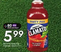 Sobeys MOTT'S Party Pak Clamato Juice offer