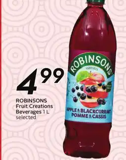 Sobeys Fruit Creations Beverages offer