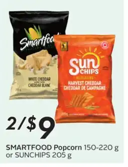 Sobeys SMARTFOOD Popcorn 150-220 g or SUNCHIPS 205 g offer