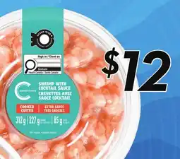 Sobeys COMPLIMENTS Cooked Shrimp in Bag or Ring with Sauce offer