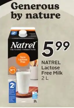 Sobeys Lactose Free Milk offer