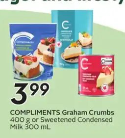 Sobeys COMPLIMENTS Graham Crumbs offer
