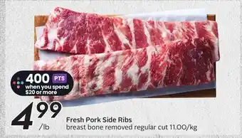 Sobeys Fresh Pork Side Ribs offer