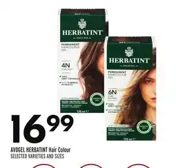 Sobeys AVOGEL HERBATINT Hair Colour offer
