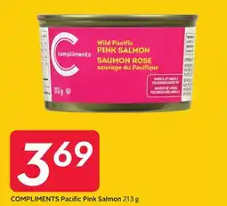 Sobeys COMPLIMENTS Pacific Pink Salmon offer