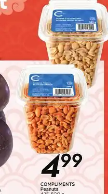 Sobeys COMPLIMENTS Peanuts offer