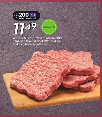 Sobeys Fresh, Never Frozen 100% Canadian Ground Beef Patties offer