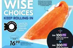 Sobeys SUSTAINABLE BLUE Land-Raised Fresh Atlantic Salmon Fillets offer