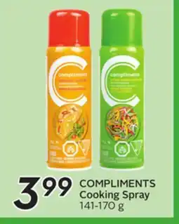 Sobeys COMPLIMENTS Cooking Spray offer