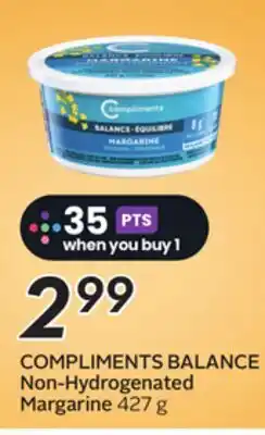 Sobeys COMPLIMENTS BALANCE Non-Hydrogenated Margarine offer