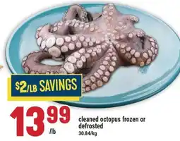 Marché Adonis CLEANED OCTOPUS FROZEN OR DEFROSTED offer