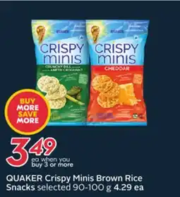 Sobeys Crispy Minis Brown Rice Snacks offer