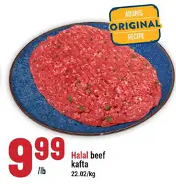 Marché Adonis HALAL BEEF KAFTA offer