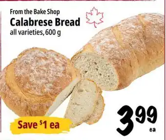 Farm Boy From the Bake Shop Calabrese Bread offer