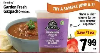 Farm Boy Farm Boy Garden Fresh Gazpacho offer