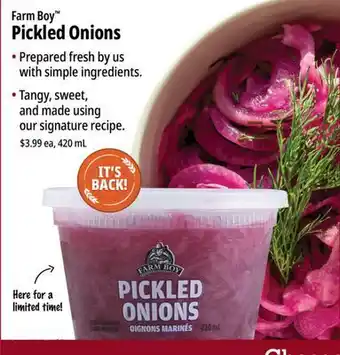 Farm Boy Farm Boy Pickled Onions offer