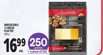 Metro IRRESISTIBLE 3 CHEESE PLATTER offer