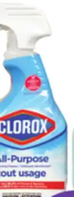 Metro CLOROX ALL-PURPOSE OR SCENTED CLEANERS offer