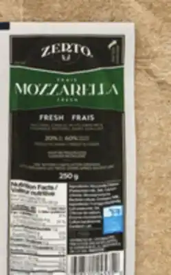 Metro ZERTO MOZZARELLA OR PARMESAN offer