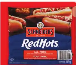 Metro MAPLE LEAF TOP DOGS, SCHNEIDERS RED HOT S OR MINA HALAL CHICKEN WIENERS offer