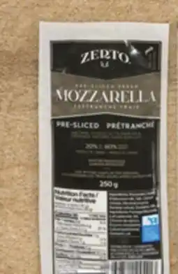 Metro ZERTO MOZZARELLA OR PARMESAN offer