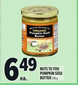 Metro NUTS TO YOU PUMPKIN SEED BUTTER offer