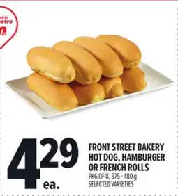Metro FRONT STREET BAKERY HOT DOG, HAMBURGER OR FRENCH ROLLS offer
