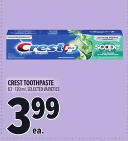 Metro CREST TOOTHPASTE offer