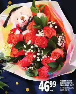 Metro PRESENTATION BOUQUET WITH GRAD BEAR PICK offer