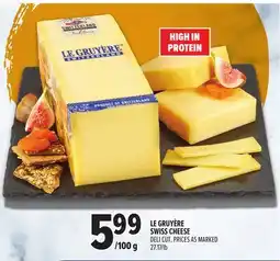 Metro LE GRUYÈRE SWISS CHEESE offer