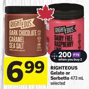 Foodland Gelato or Sorbetto offer