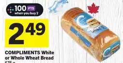 Foodland COMPLIMENTS White or Whole Wheat Bread offer