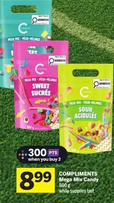 Foodland COMPLIMENTS Mega Mix Candy offer