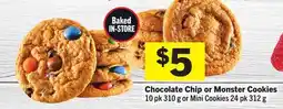 Foodland Chocolate Chip or Monster Cookies offer