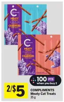 Foodland COMPLIMENTS Meaty Cat Treats offer