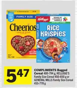 Foodland COMPLIMENTS Bagged Cereal offer