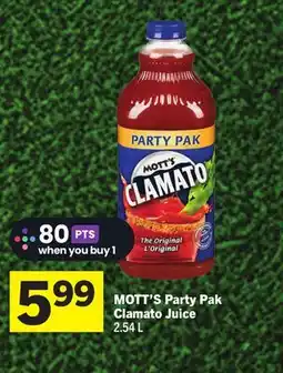 Foodland Party Pak Clamato Juice offer