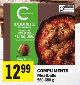 Foodland COMPLIMENTS Meatballs offer