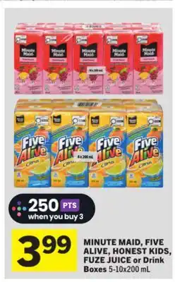 Foodland HONEST KIDS, FUZE JUICE or Drink Boxes offer
