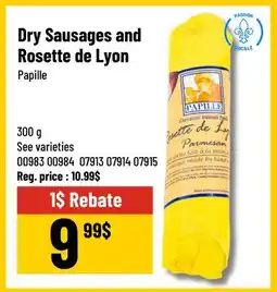 Mayrand Papille Dry Sausages and Rosette de Lyon offer