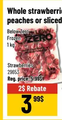 Mayrand Below Zero Whole strawberries Peaches or sliced apples offer