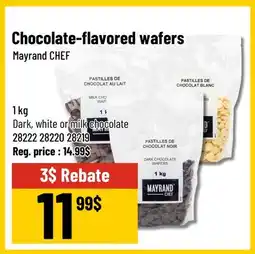Mayrand Mayrand CHEF Chocolate-flavored wafers offer
