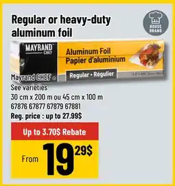 Mayrand Mayrand CHEF Regular or heavy-duty aluminum foil offer